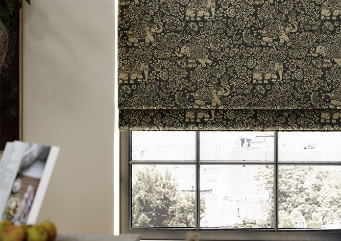 Indira, Charcoal - Roman Blind - Image 5